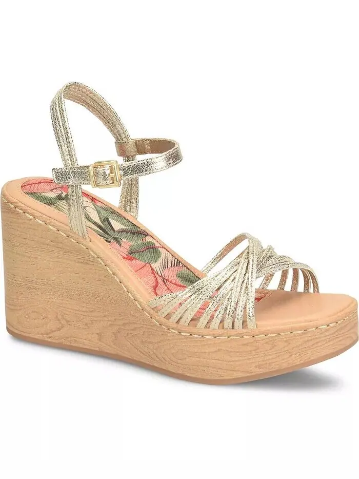 Женские босоножки Catalina Strappy Comfort на танкетке b.o.c. — изображение 1 из 5, шампань