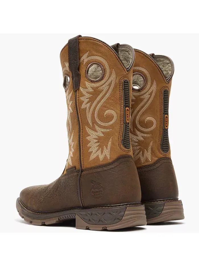 Carbo-Tec FLX 11" Водонепроницаемые рабочие ботинки без шнуровки GEORGIA BOOT — изображение 4 из 7, коричневый оранжевый