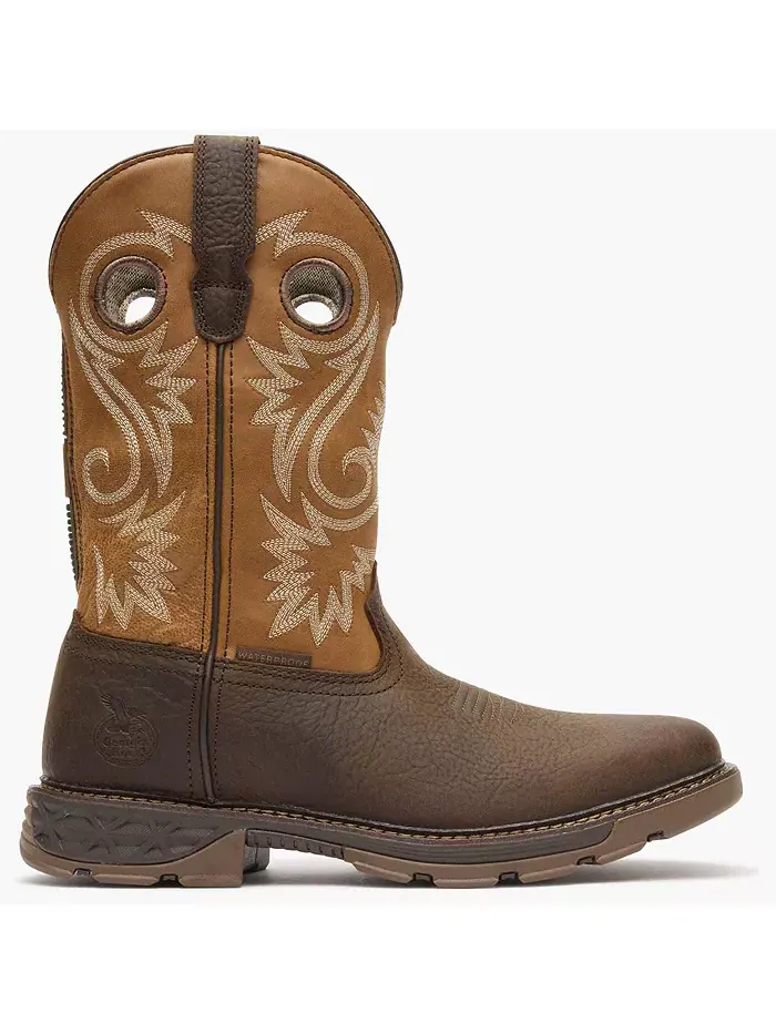 Carbo-Tec FLX 11" Водонепроницаемые рабочие ботинки без шнуровки GEORGIA BOOT — изображение 7 из 7, коричневый оранжевый