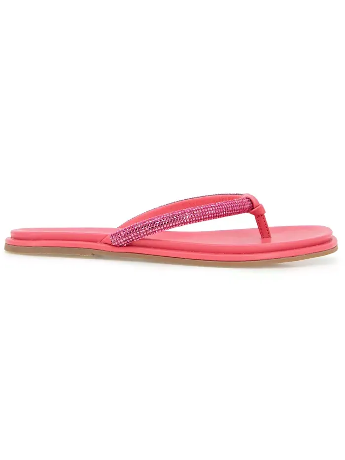 Женские плоские сандалии Wynwood Crystal Strap Kenneth Cole Reaction — изображение 2 из 8, розовый