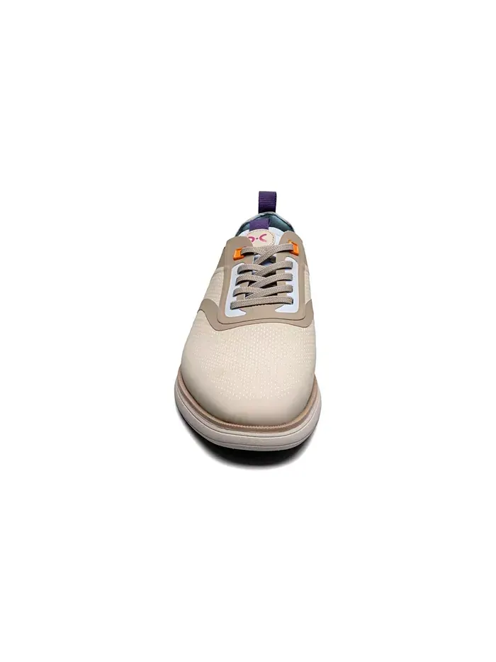 Мужские туфли Everidge Plain Toe на эластичных шнурках Stacy Adams — изображение 2 из 9, кремовый мульти