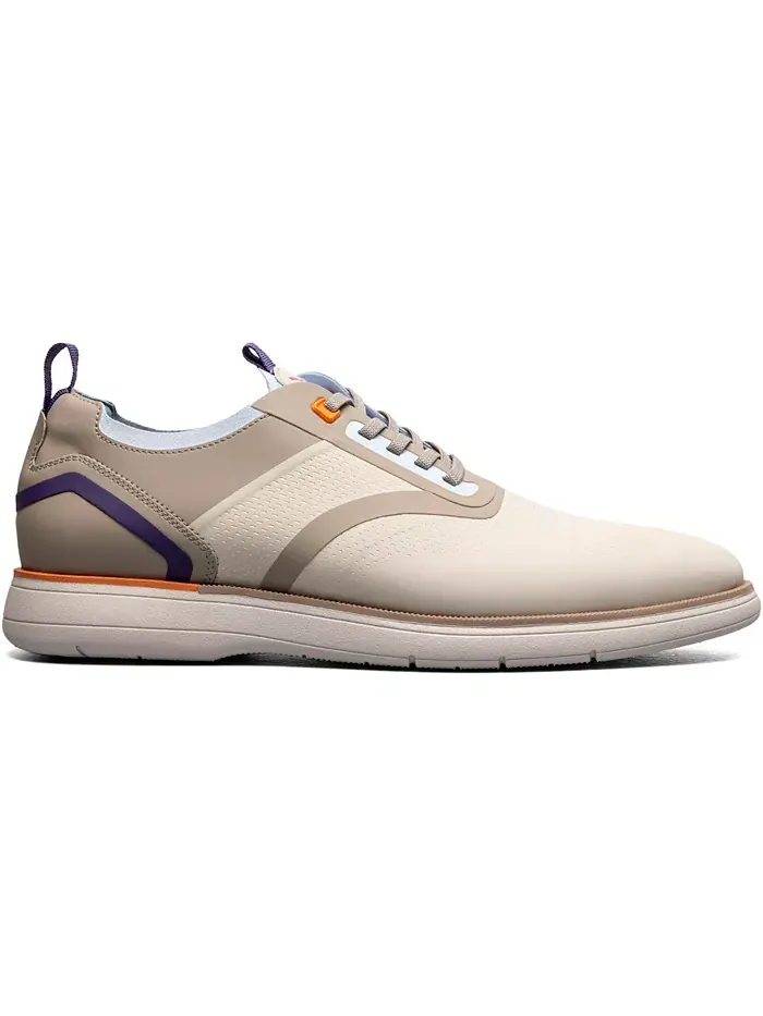 Мужские туфли Everidge Plain Toe на эластичных шнурках Stacy Adams — изображение 3 из 9, кремовый мульти