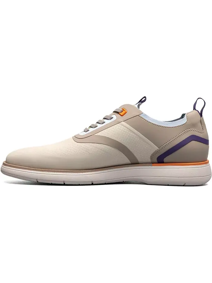 Мужские туфли Everidge Plain Toe на эластичных шнурках Stacy Adams — изображение 5 из 9, кремовый мульти