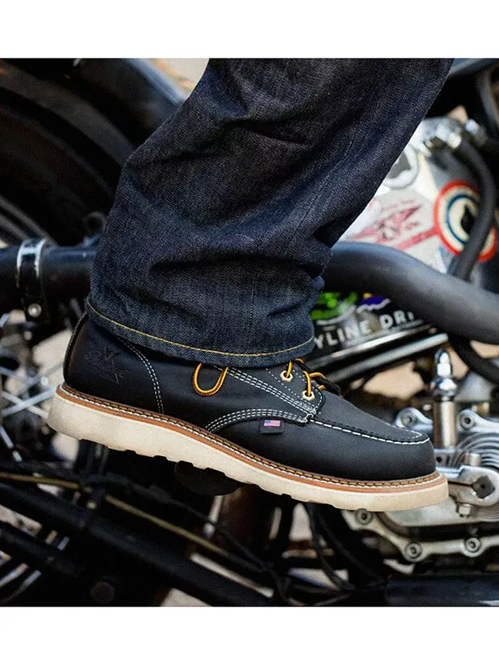 Мужские рабочие ботинки American Heritage 6" Black Moc Toe Thorogood — изображение 6 из 6, черный