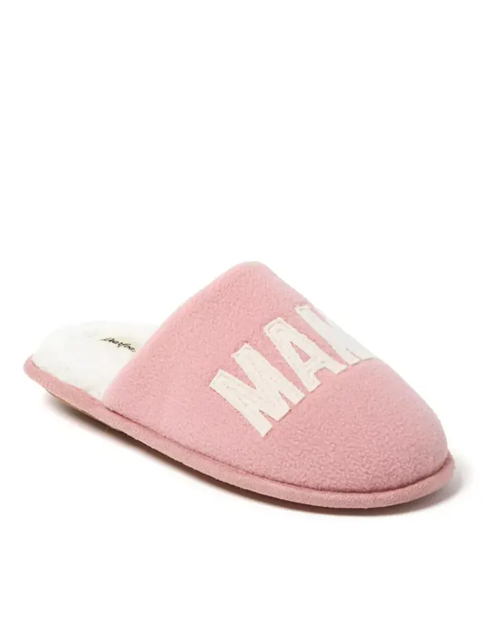 Женские тапочки Carley Mama Bear Mom Scuff Dearfoams — изображение 2 из 5, розовый