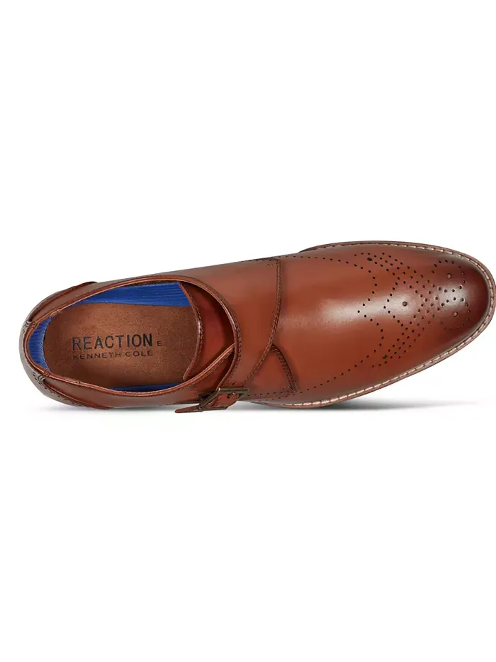 Мужские туфли Cheer Single Monk Strap Kenneth Cole Reaction — изображение 4 из 5, бежевый/бежевый