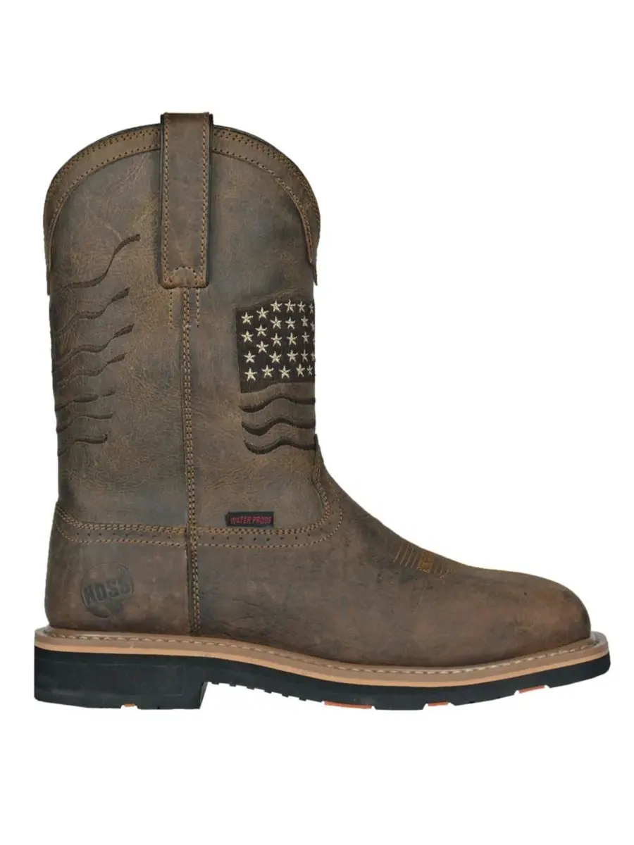 Мужские рабочие ботинки Rushmore с композитным носком Hoss Boot Company — изображение 2 из 3, коричневый