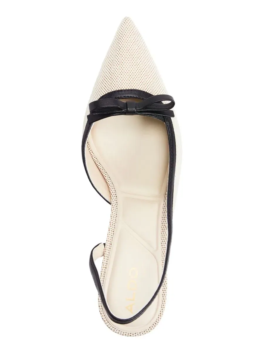 Туфли-лодочки с ремешком и бантом, модель Philipa Slingback ALDO — изображение 4 из 5, бежевый
