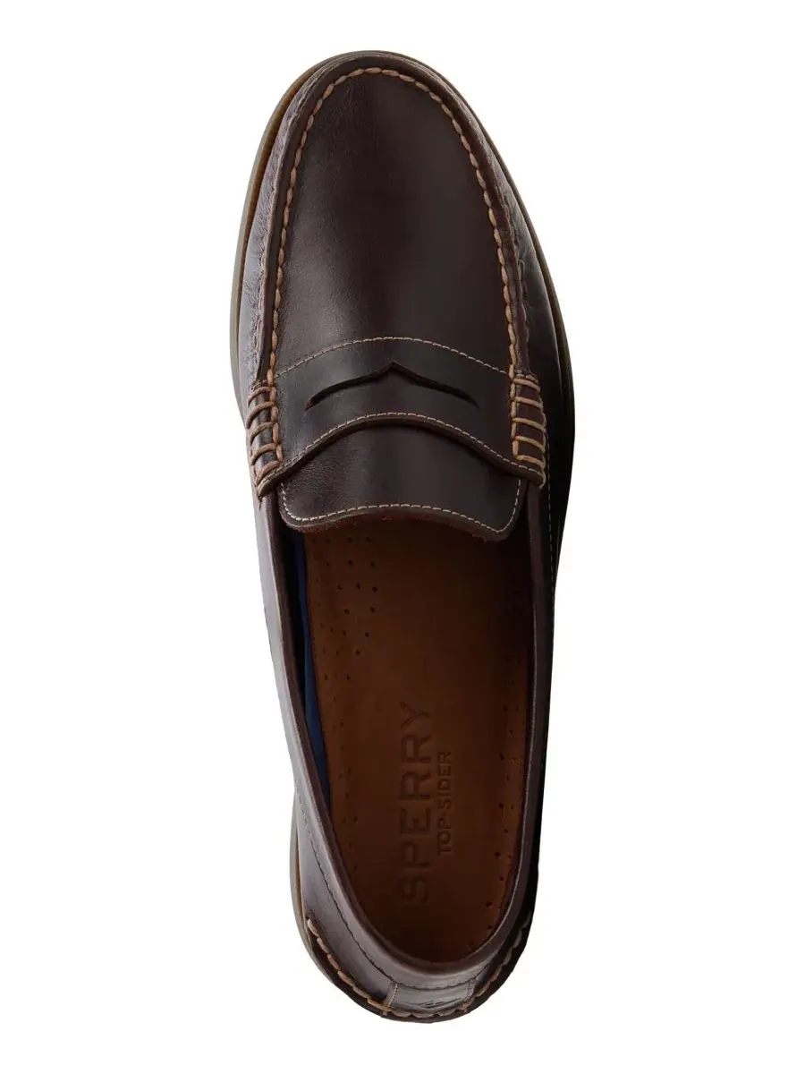 Мужские лоферы с круглым носком, модель Anchored Harbor Sperry — изображение 4 из 5, коричневый