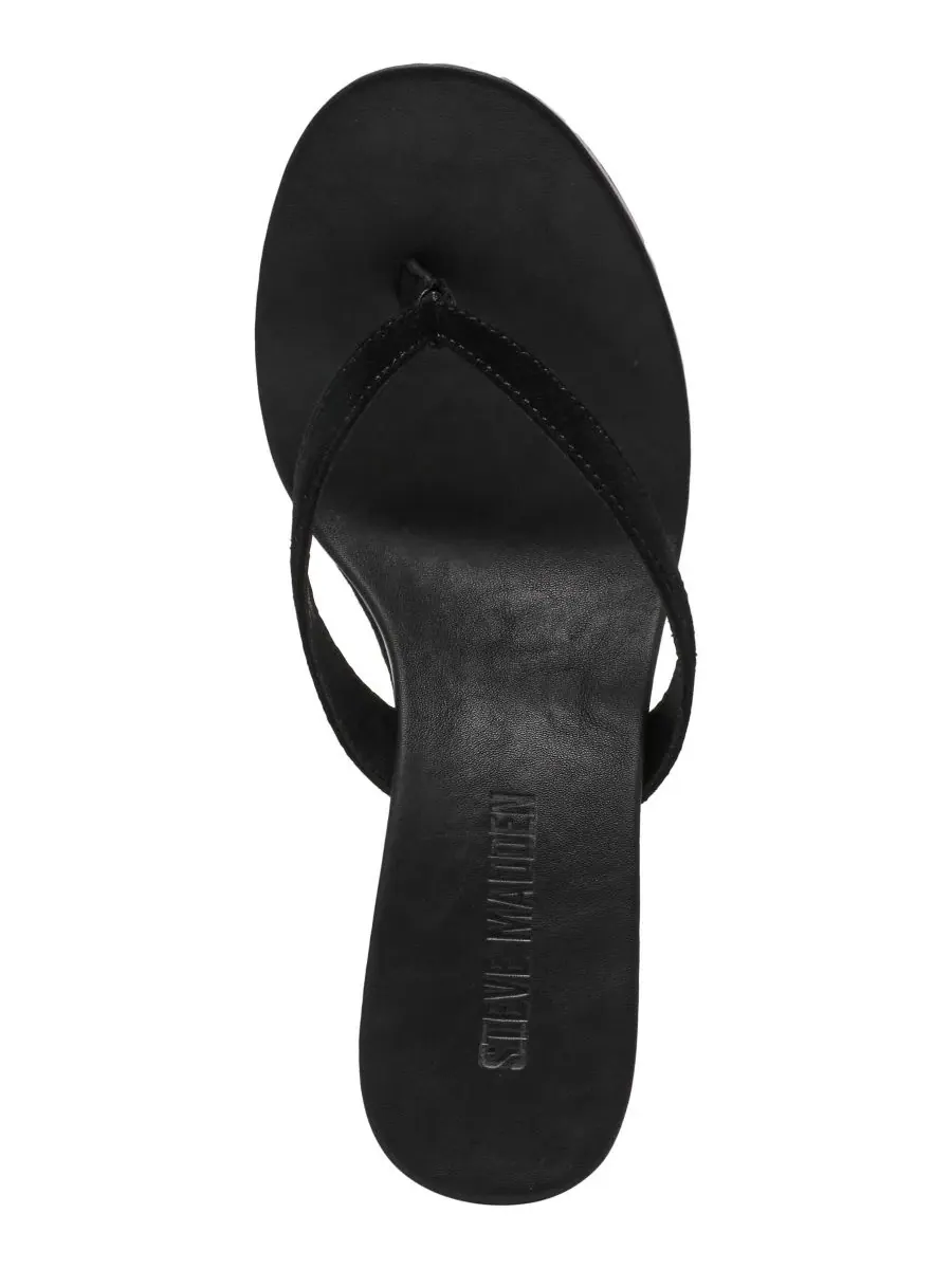 Женские сандалии-вьетнамки на танкетке для игры Steve Madden — изображение 5 из 7, черный