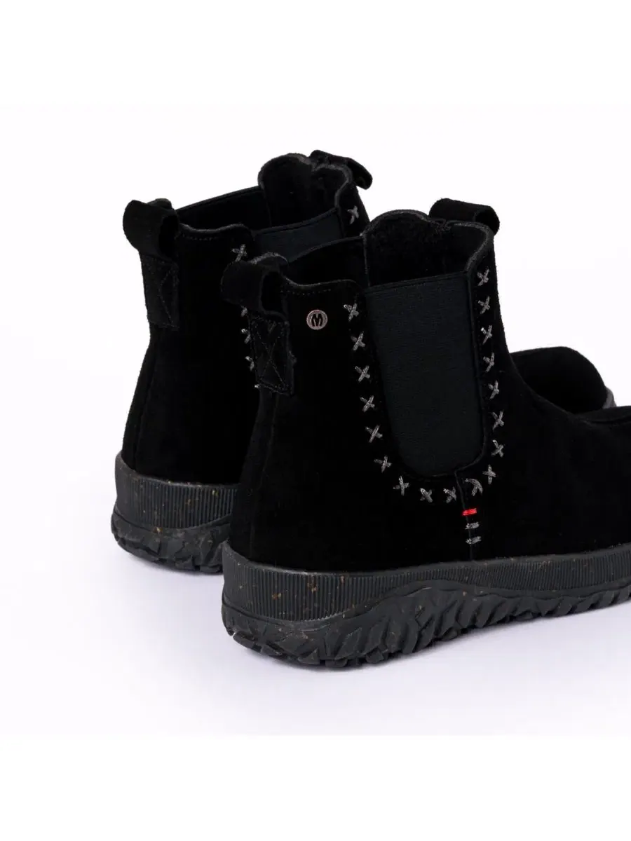 Ботинки челси из замши с флисом Minnetonka — изображение 5 из 6, черный