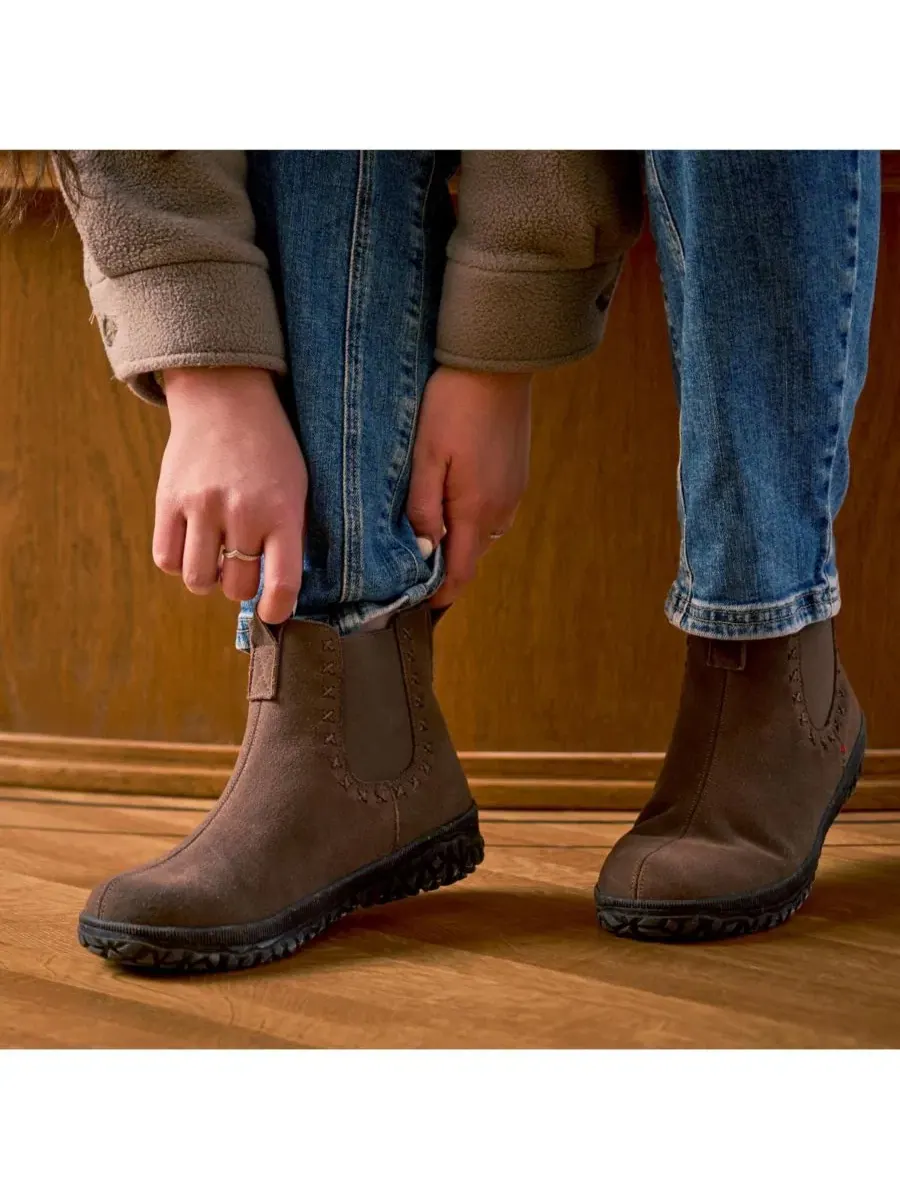Ботинки-челси из замши с утеплением Minnetonka — изображение 4 из 5, какао