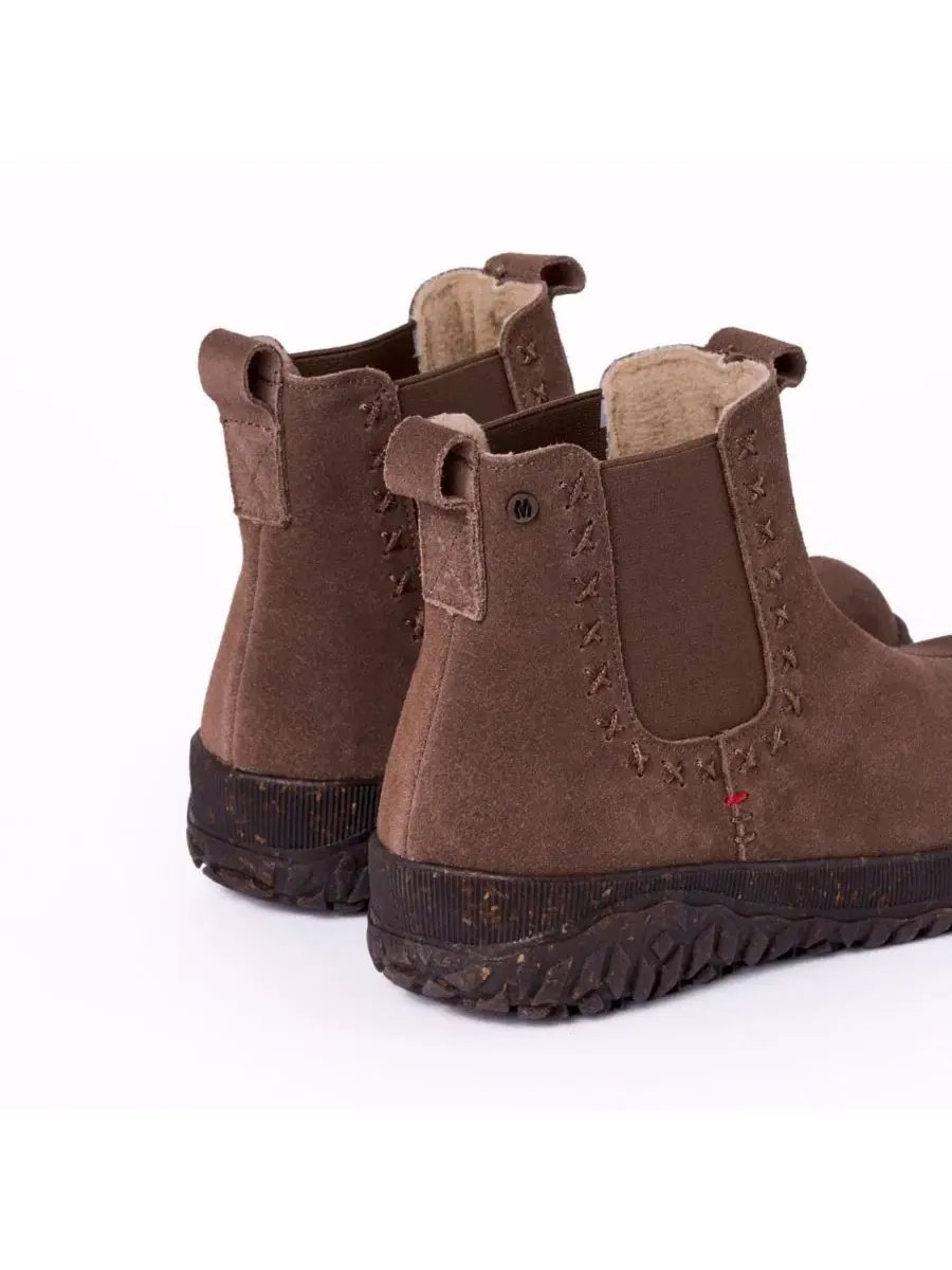 Ботинки-челси из замши с утеплением Minnetonka — изображение 5 из 5, какао