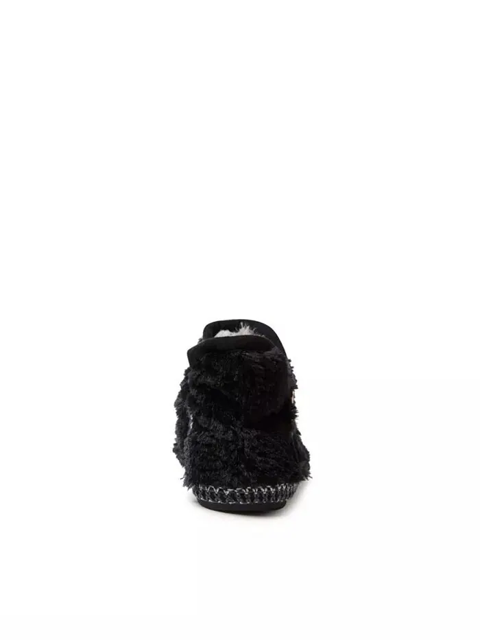 Тапочки для девочек Charlotte Fuzzy Bootie Dearfoams — изображение 4 из 5, черный