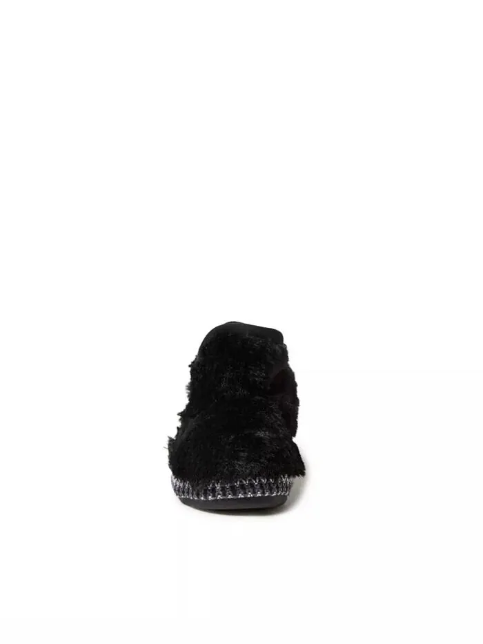 Тапочки для девочек Charlotte Fuzzy Bootie Dearfoams — изображение 5 из 5, черный