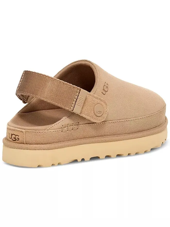 Женские сабо Goldenstar с открытой пяткой на плоской подошве UGG — изображение 3 из 8, бежевый