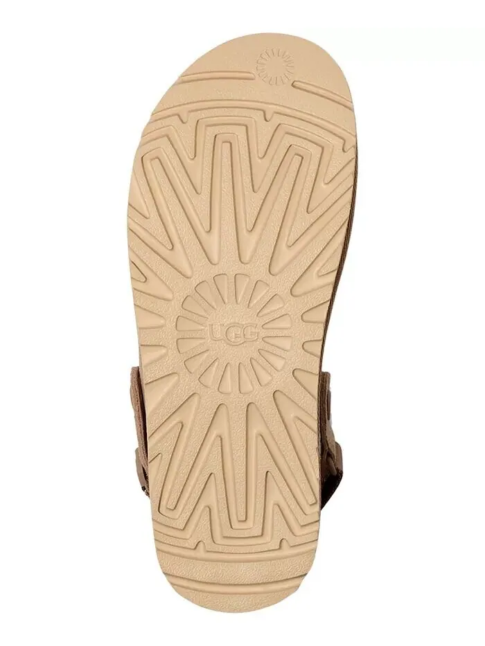 Женские сабо Goldenstar с открытой пяткой на плоской подошве UGG — изображение 5 из 8, бежевый