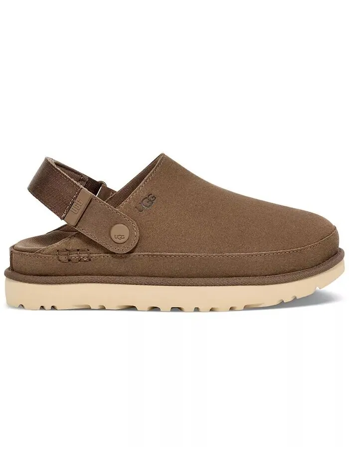 Женские сабо Goldenstar с открытой пяткой на плоской подошве UGG — изображение 6 из 8, бежевый