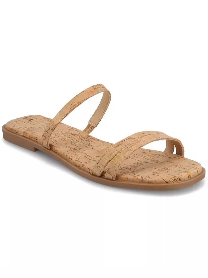 Женские сандалии Brisa Multi Strap Slip On Flat Journee Collection