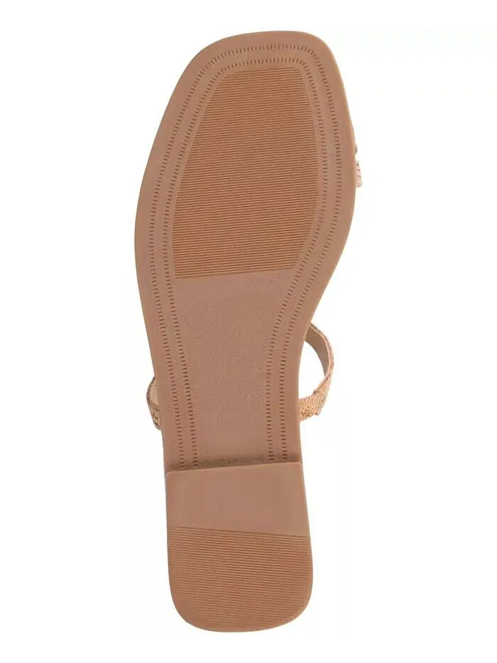 Женские сандалии Brisa Multi Strap Slip On Flat Journee Collection — изображение 5 из 5, корочка