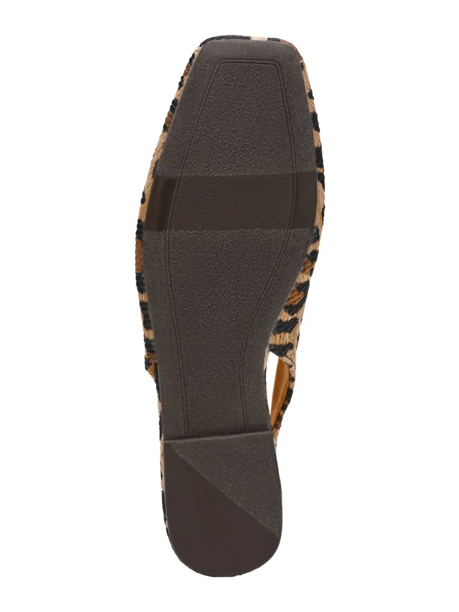 Женские балетки Ffion с квадратным носком и открытой пяткой DV Dolce Vita, Leopard Raffia — изображение 5 из 5
