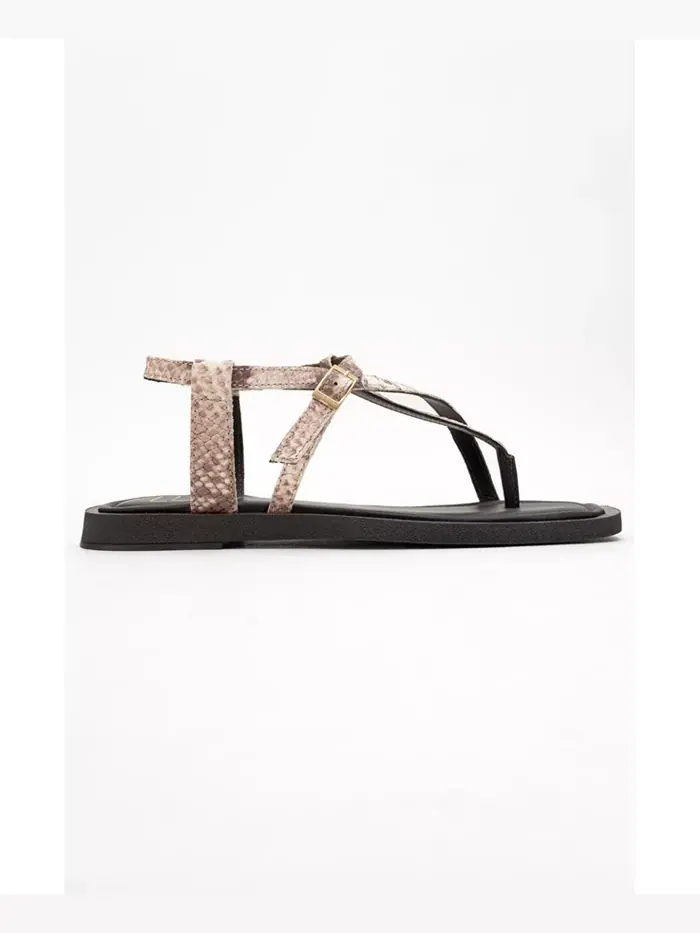 Моргана Кожаные Сандалии-танга для женщин Forever & Always Shoes — изображение 5 из 5, коричневый