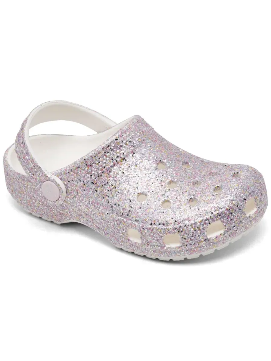 Классические сабо с блестками для маленьких девочек от Finish Line Crocs