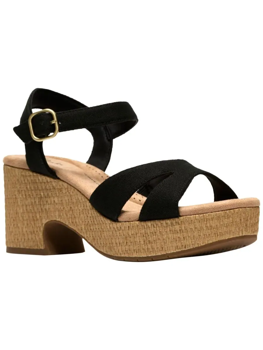Сандалии женские Clarks Nerisa Twist на танкетке, текстиль