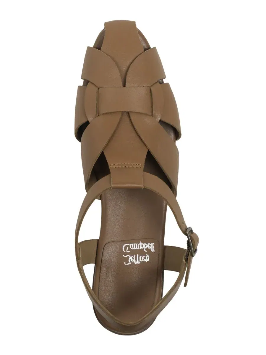 Женские рыбацкие сандалии Reverie-2 Jeffrey Campbell — изображение 4 из 5, бежевый
