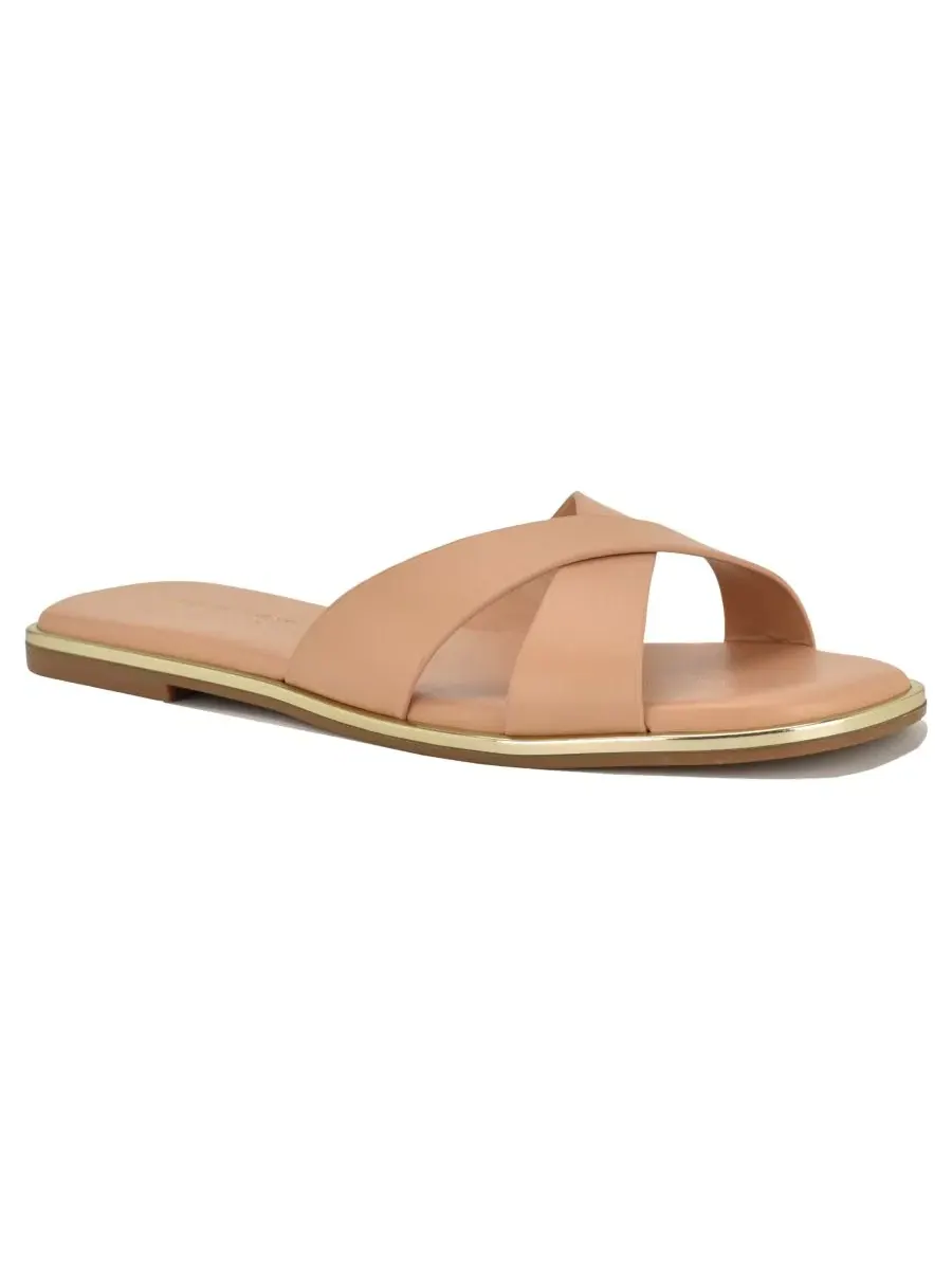 Женские сандалии Edeny Criss-Cross Flat Slip-On Nine West