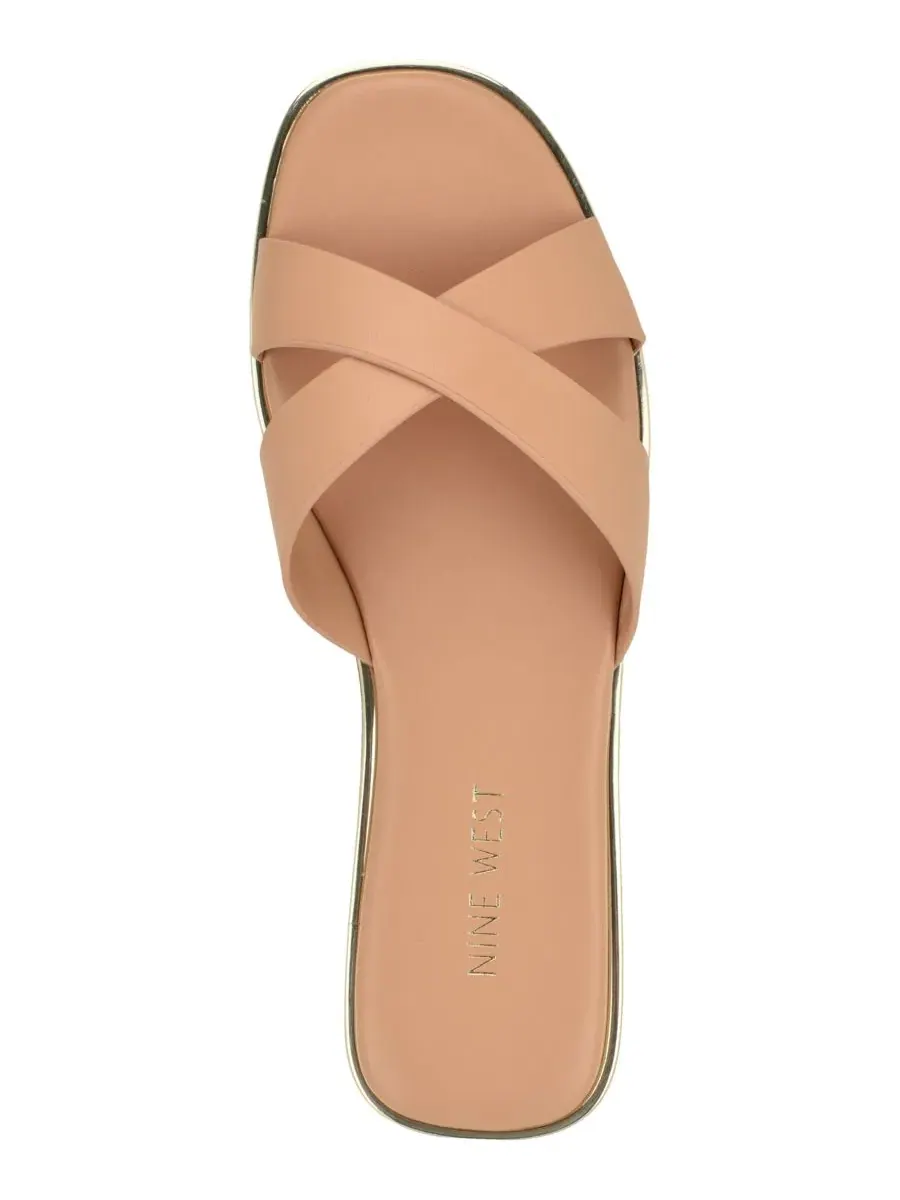 Женские сандалии Edeny Criss-Cross Flat Slip-On Nine West — изображение 4 из 5