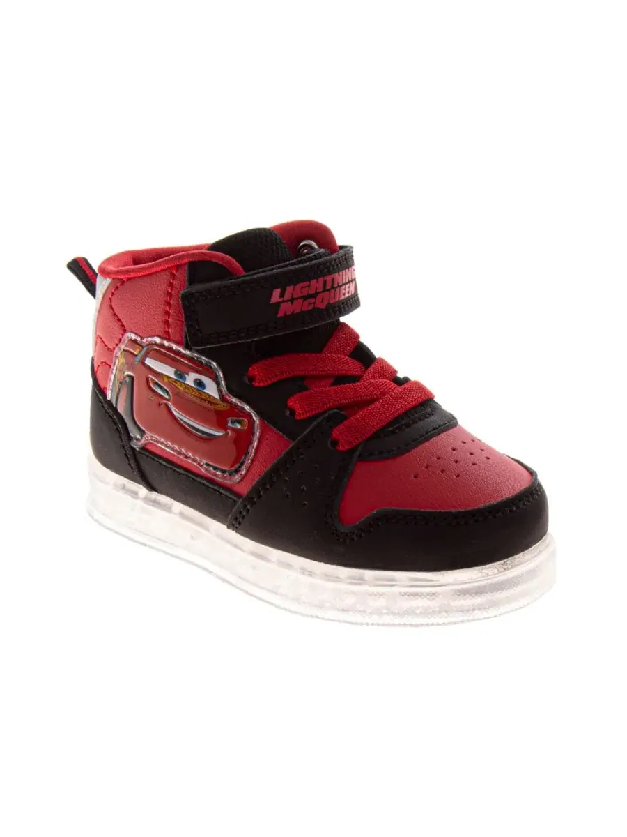 Кроссовки с липучками Lightning McQueen Disney — изображение 1 из 5, красный черный