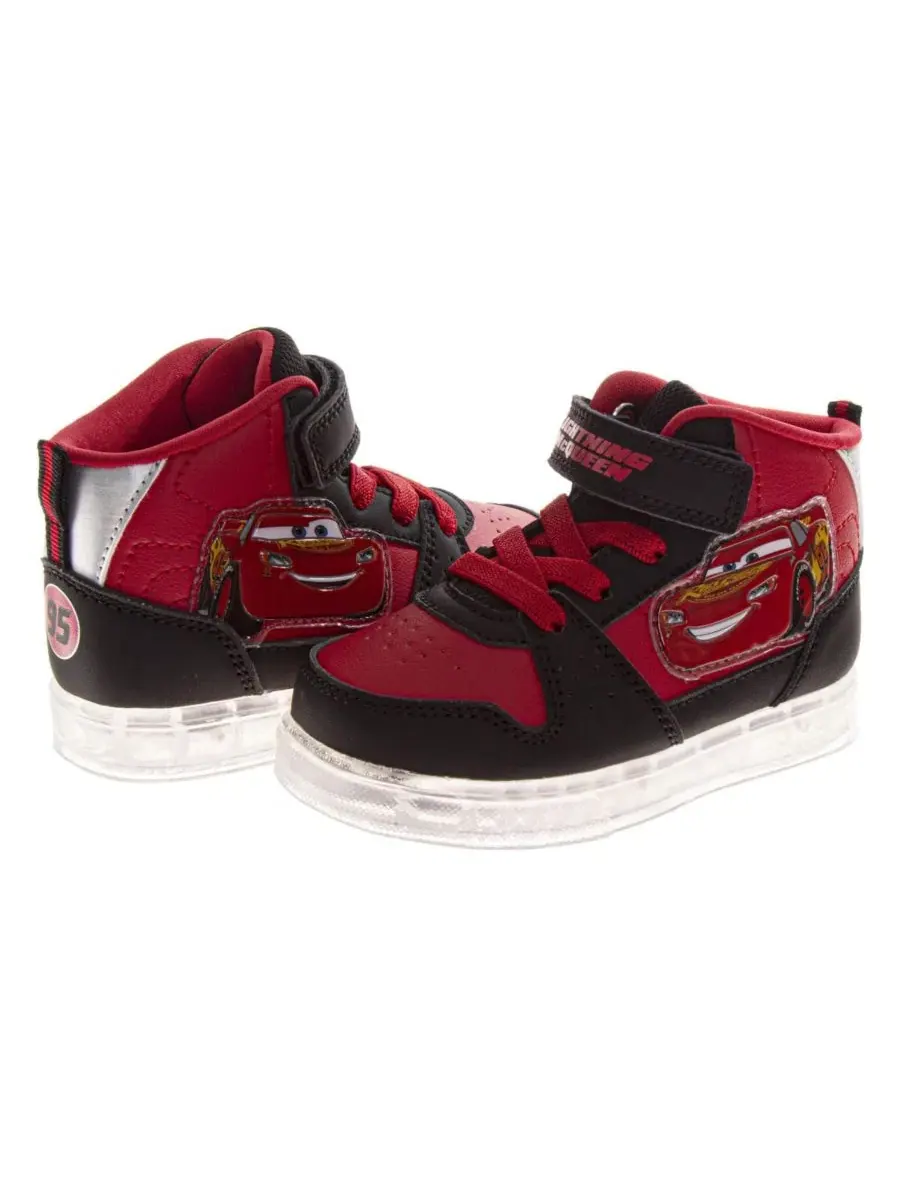 Кроссовки с липучками Lightning McQueen Disney — изображение 5 из 5, красный черный