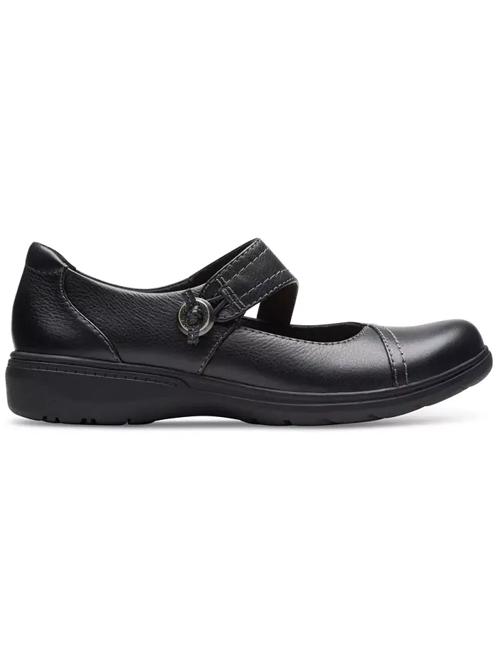 Туфли женские Clarks Carleigh Jane, с ремешком Мэри Джейн — изображение 2 из 5, черный
