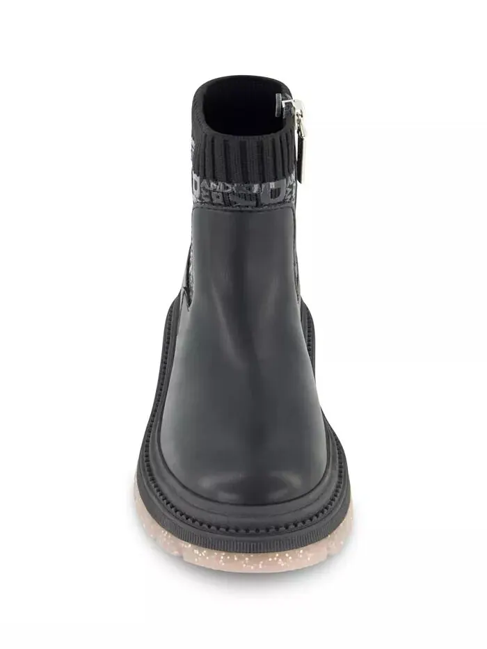 Ботинки Crissa Stretch Lug Boot для маленьких и больших девочек DKNY — изображение 3 из 7, черный