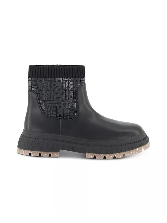 Ботинки Crissa Stretch Lug Boot для маленьких и больших девочек DKNY — изображение 4 из 7, черный
