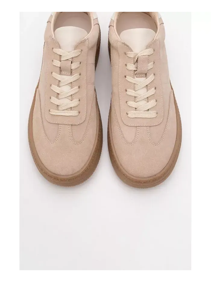 Кожаные кроссовки Fyore (женские) Forever & Always Shoes — изображение 2 из 5, бежевый