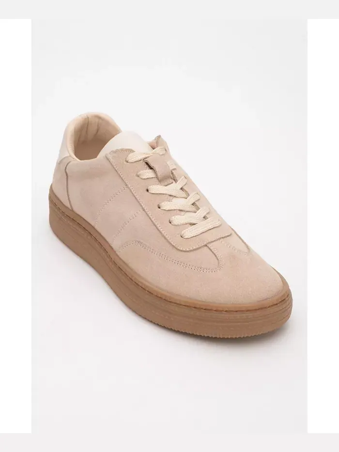 Кожаные кроссовки Fyore (женские) Forever & Always Shoes — изображение 4 из 5, бежевый