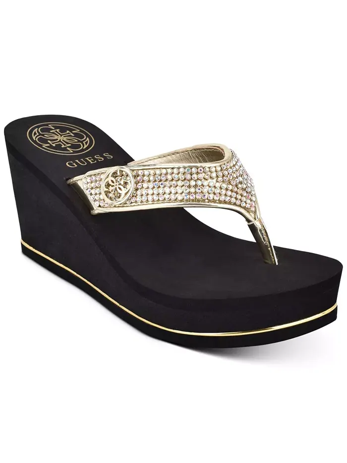 Сандалии Sarraly Eva Logo Wedge Slip On Flip GUESS