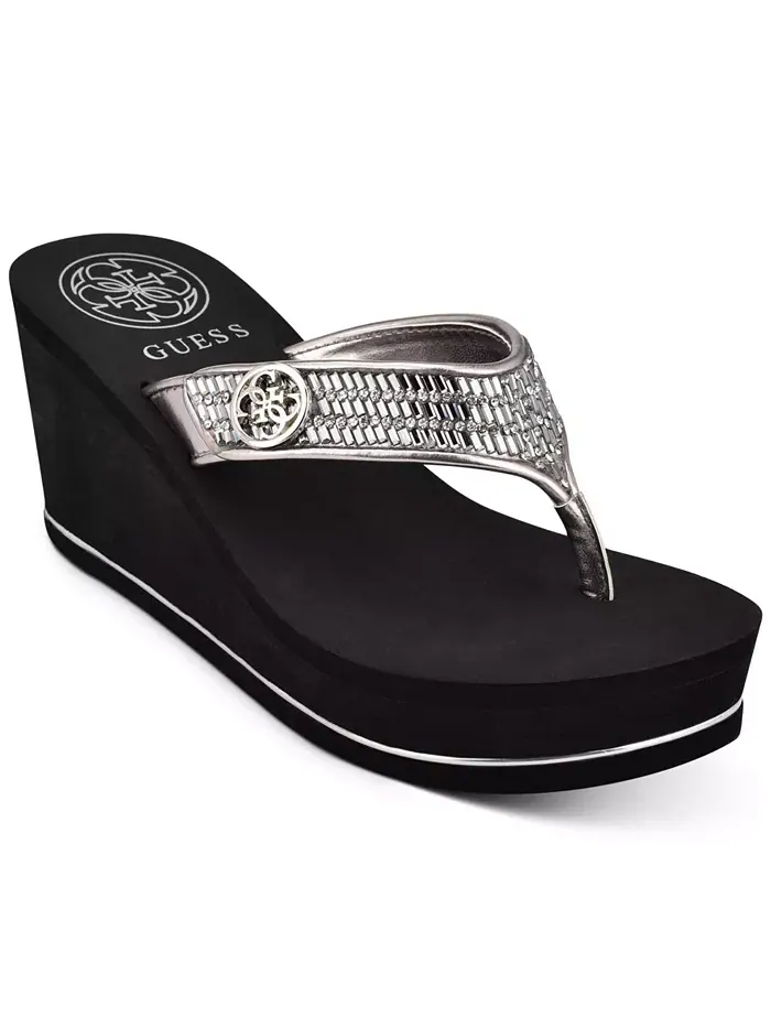 Сандалии Sarraly Eva Logo Wedge Slip On Flip GUESS