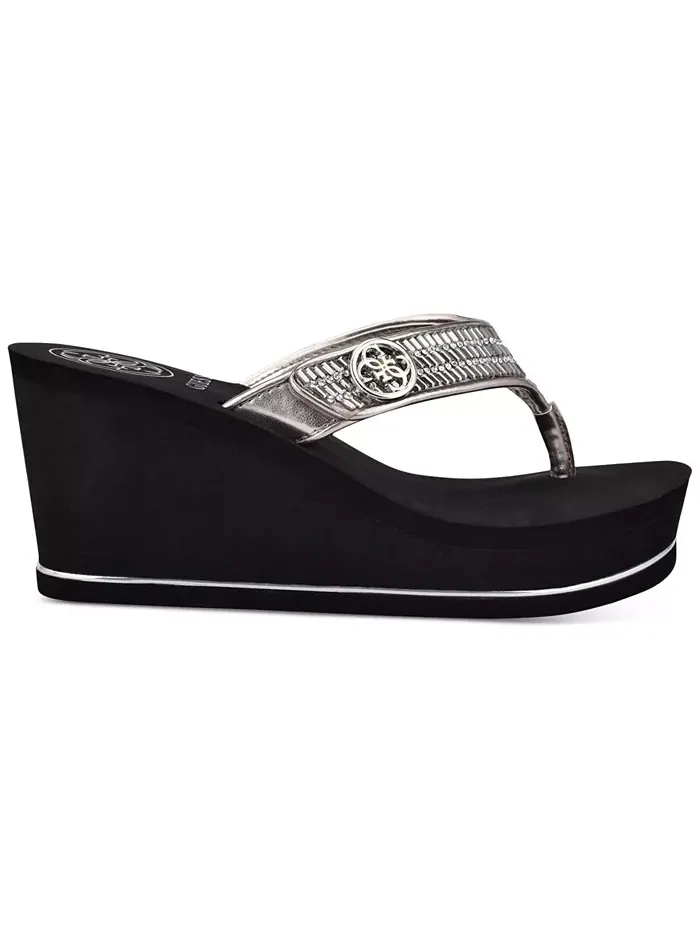 Сандалии Sarraly Eva Logo Wedge Slip On Flip GUESS — изображение 2 из 5