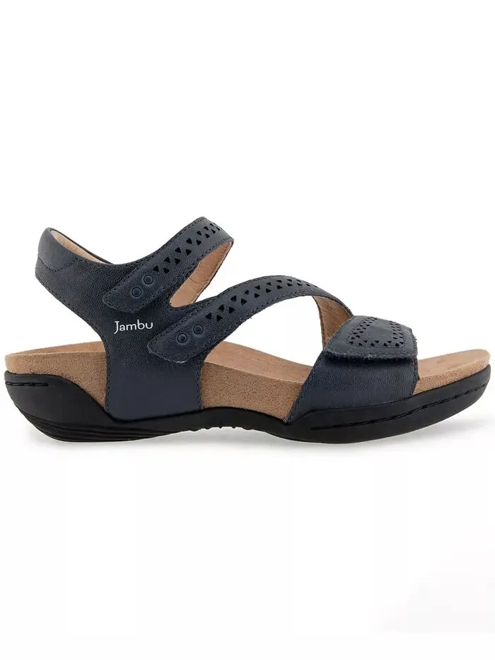 Женские повседневные сандалии Makayla Slip on Flat Jambu — изображение 2 из 7, темно-синий