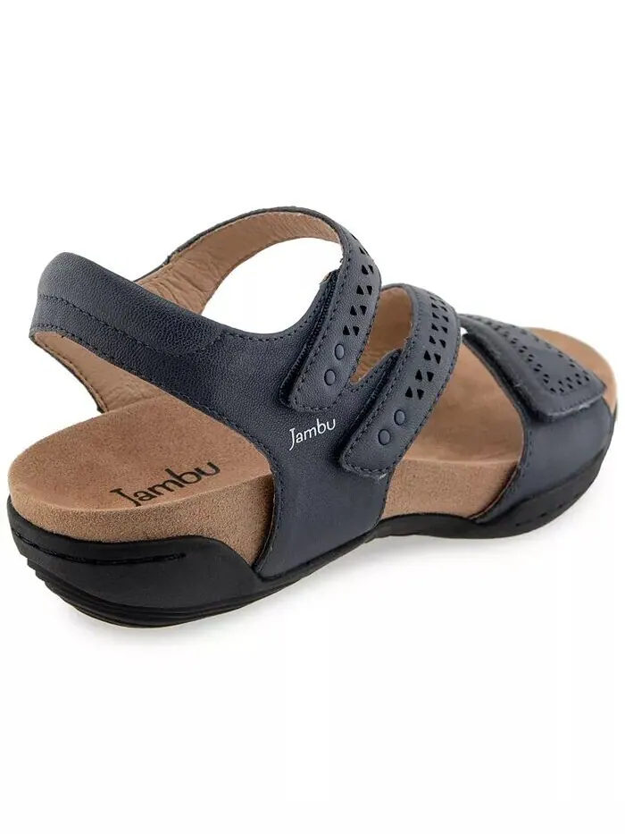 Женские повседневные сандалии Makayla Slip on Flat Jambu — изображение 3 из 7, темно-синий