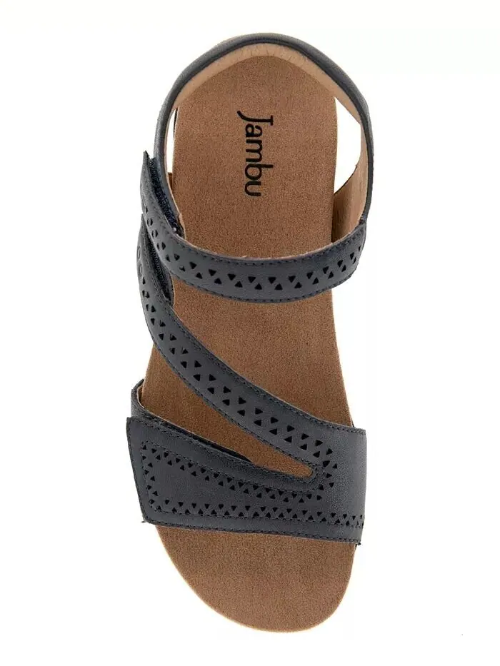 Женские повседневные сандалии Makayla Slip on Flat Jambu — изображение 4 из 7, темно-синий