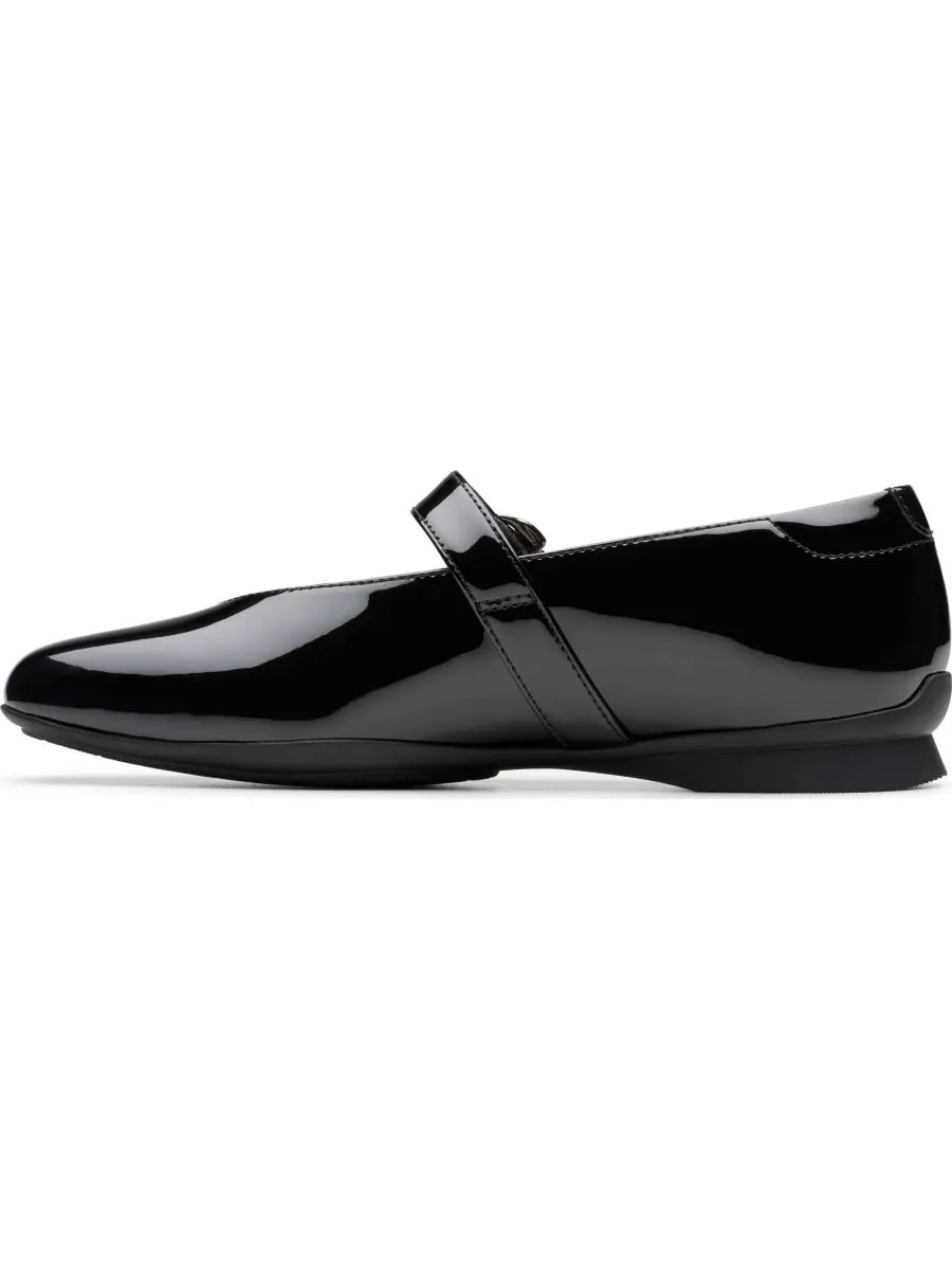 Балетки женские Clarks Jazmynn Iris, Мэри Джейн, с квадратным носком — изображение 5 из 5, черный