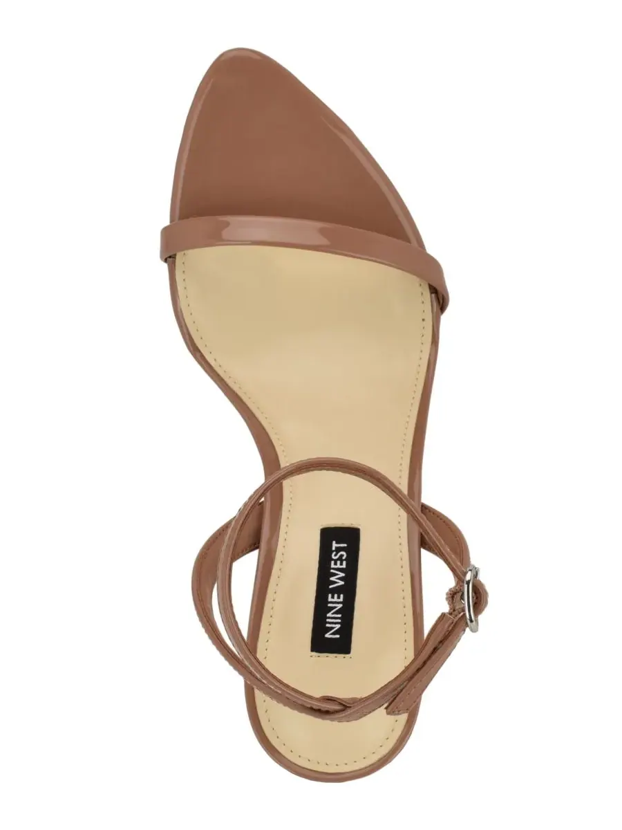 Женские босоножки Villo на шпильке с ремешками Nine West — изображение 4 из 5, коричневый