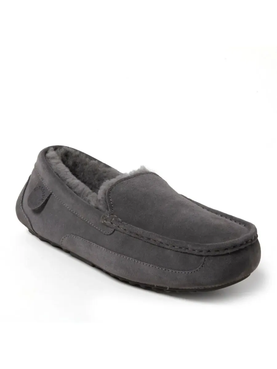 Dearfoams Мужские мокасины Fireside By Melbourne из натуральной овчины