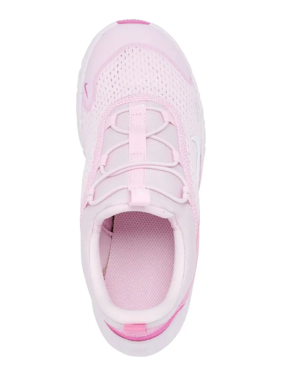 Детские кроссовки с эластичными шнурками Free Ride Elastic Lace Nike — изображение 5 из 6, розовый белый