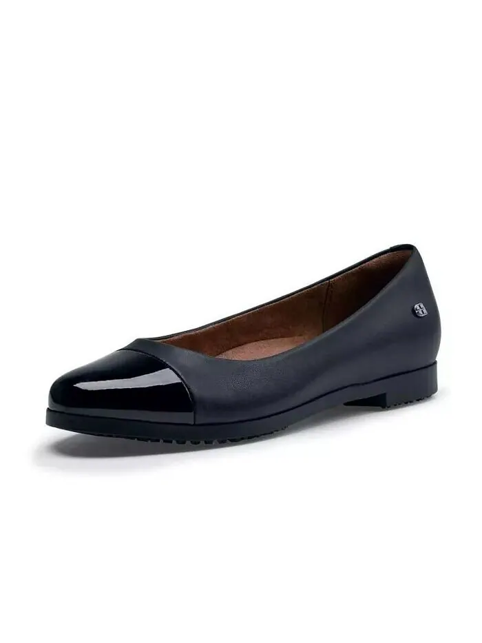 Женские туфли Darcy Flats Slip Водонепроницаемые Туфли и обувь для работы Shoes For Crews — изображение 2 из 6, черный