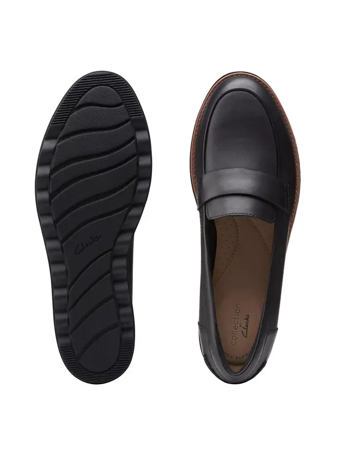 Лоферы женские Clarks Sharon Gracie, без шнуровки — изображение 4 из 5, черный